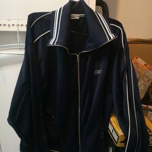 Reebok vintage zipper sweater dark blue size L